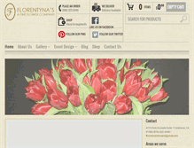 Tablet Screenshot of florentynasflowers.com
